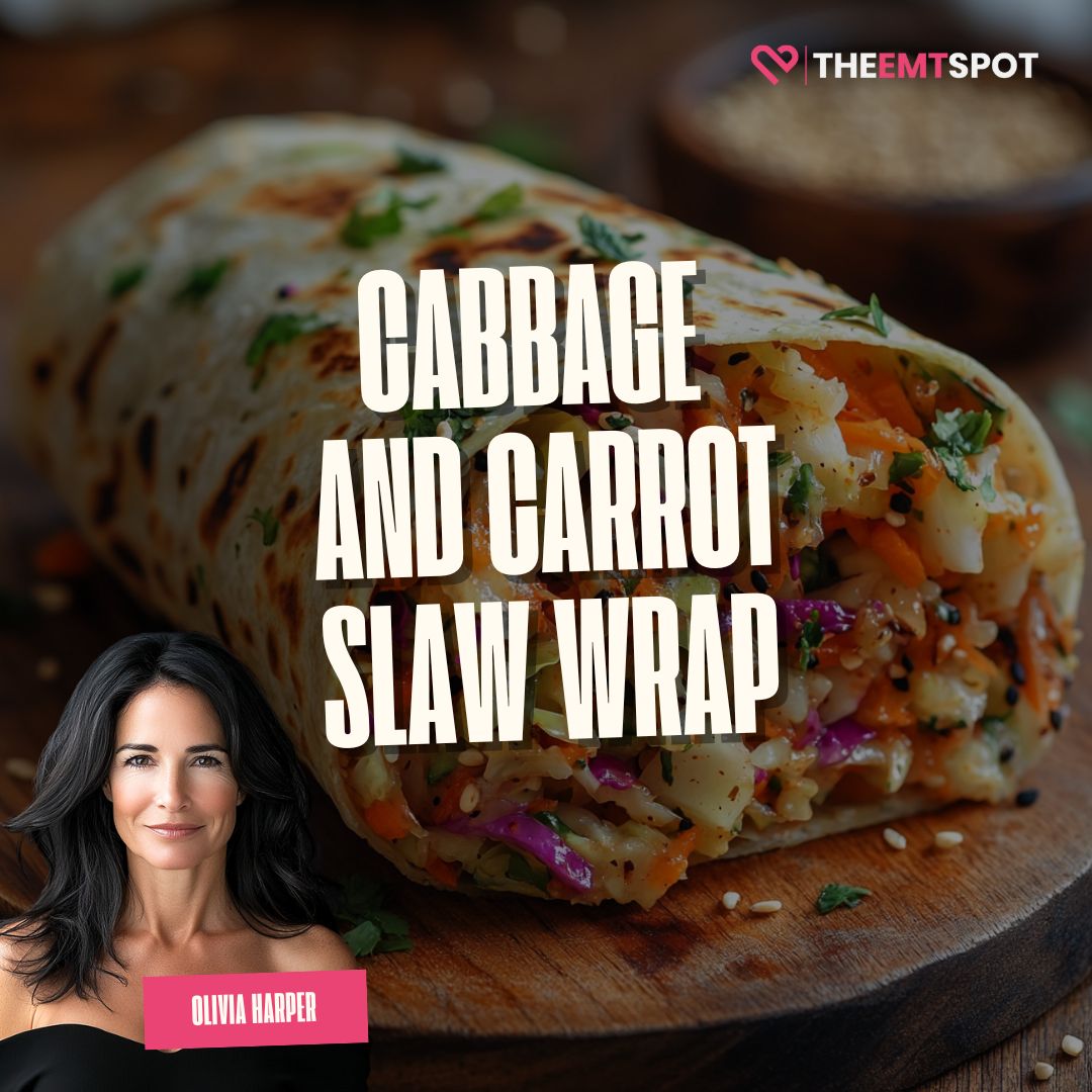 Cabbage and Carrot Slaw Wrap