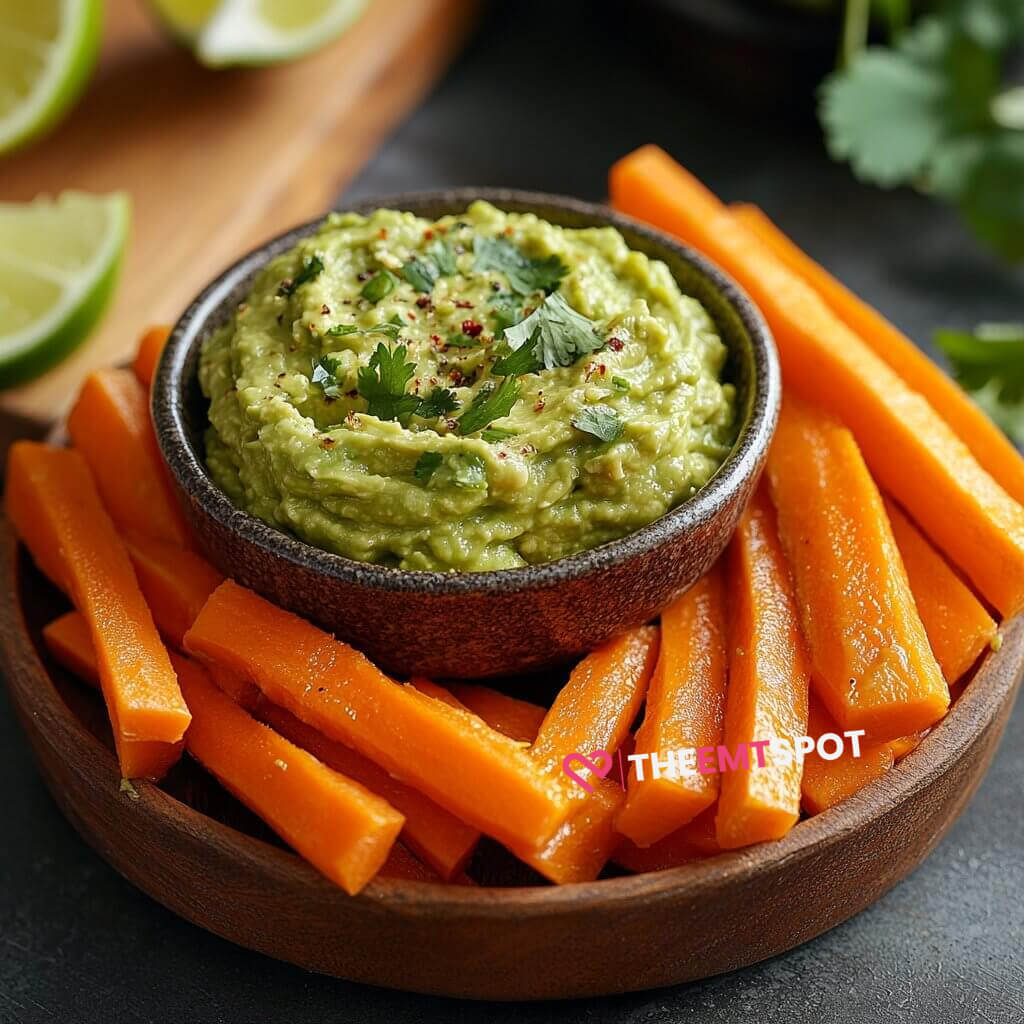 Carrot Sticks with Guacamole