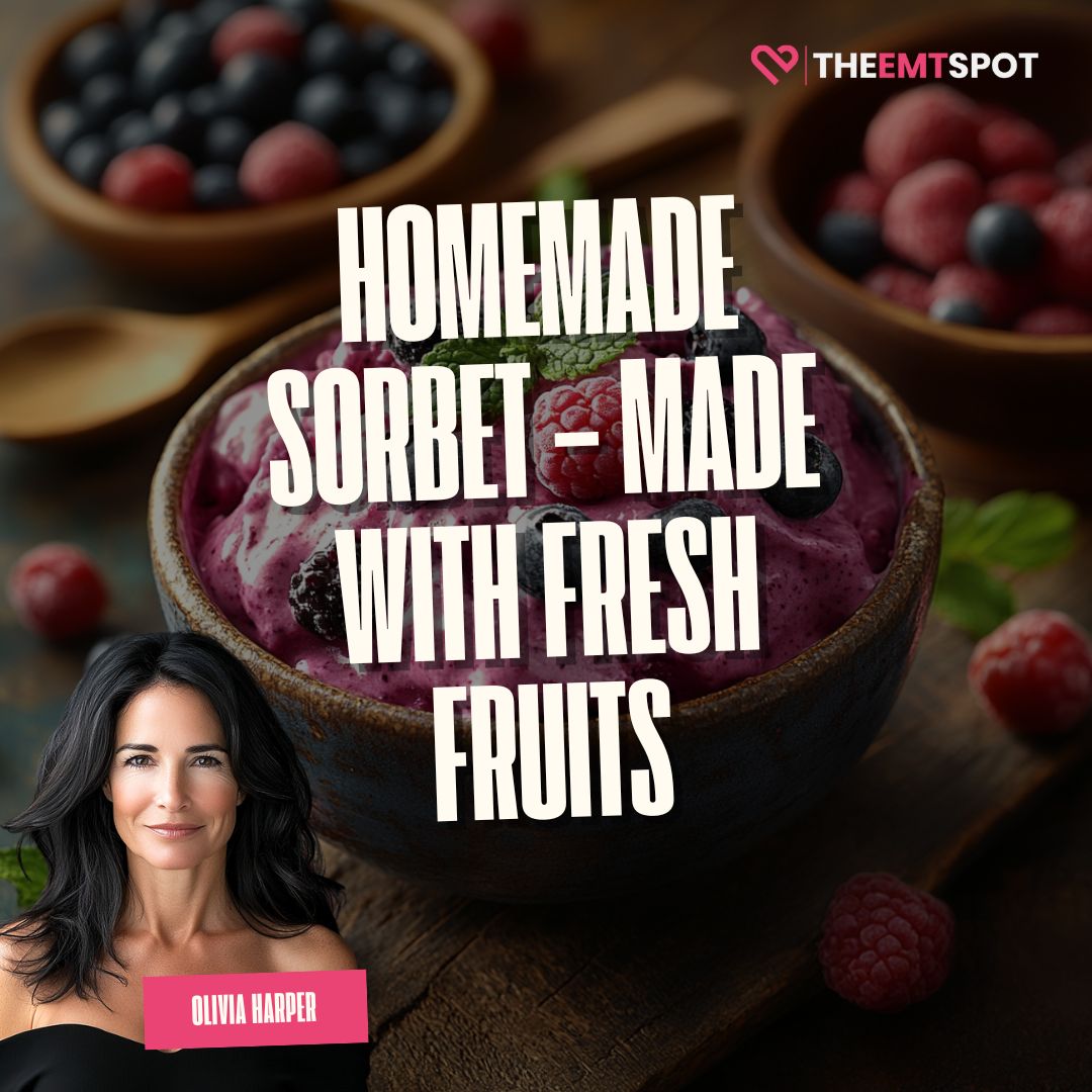 Homemade Sorbet with Fresh Fruits