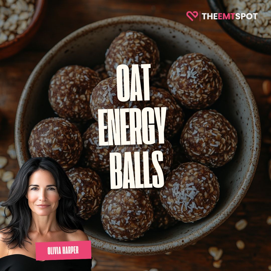 Oat Energy Balls with Dates and Almond Butter